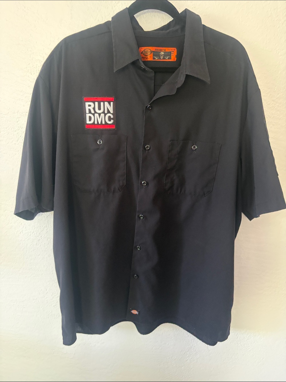 Dickies RUN DMC Black Short-Sleeve Work Shirt